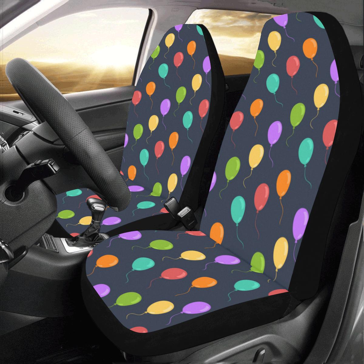 Ballon Colorful Pattern Print Design 03 Car Seat Covers (Set of 2)-JORJUNE.COM