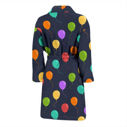 Ballon Colorful Pattern Print Design 03 Men Bathrobe-JORJUNE.COM