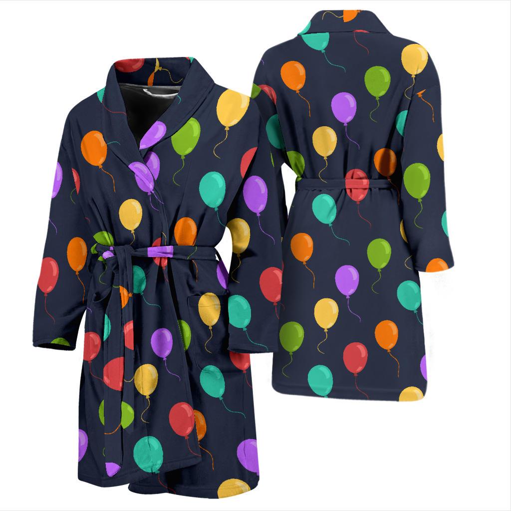 Ballon Colorful Pattern Print Design 03 Men Bathrobe-JORJUNE.COM