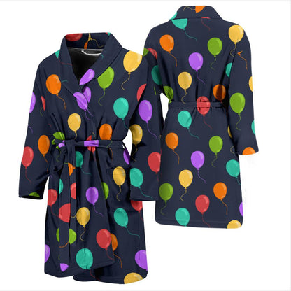 Ballon Colorful Pattern Print Design 03 Men Bathrobe-JORJUNE.COM