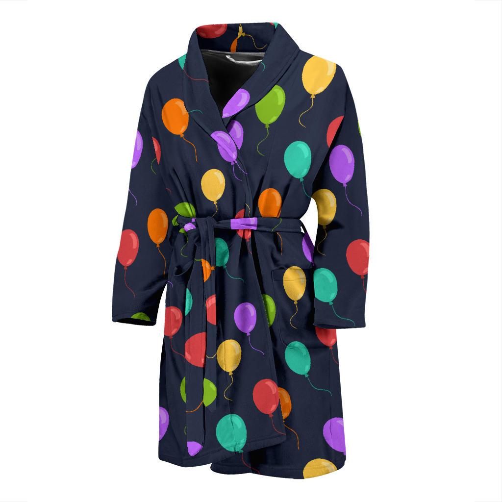 Ballon Colorful Pattern Print Design 03 Men Bathrobe-JORJUNE.COM