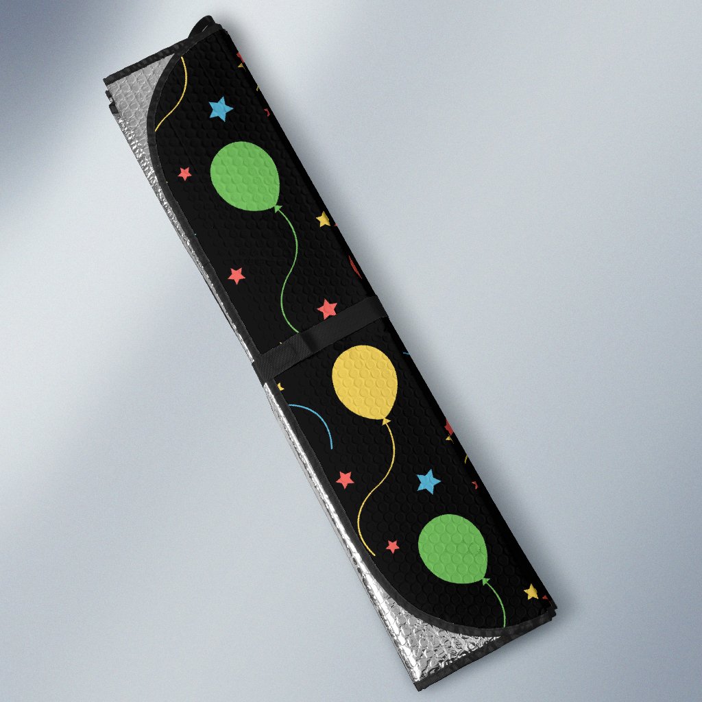 Ballon Colorful Pattern Print Design 04 Car Sun Shade-JORJUNE.COM
