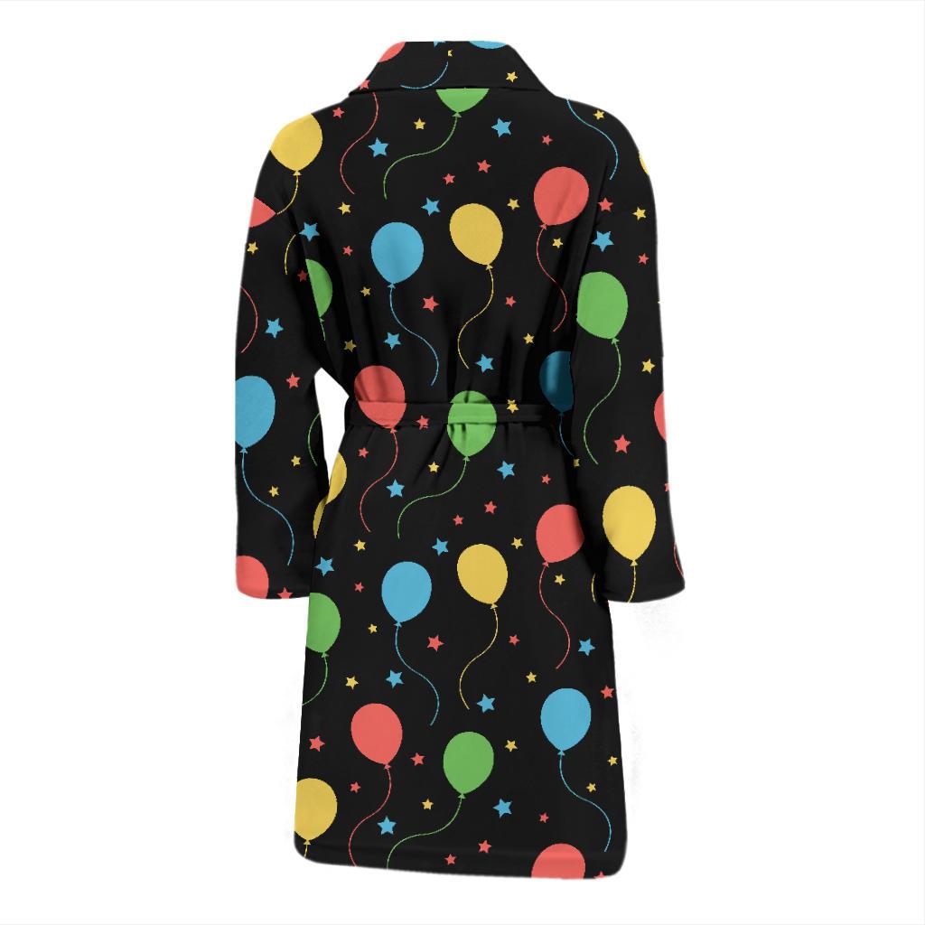 Ballon Colorful Pattern Print Design 04 Men Bathrobe-JORJUNE.COM