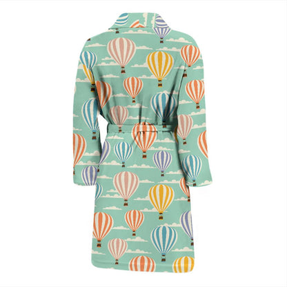Ballon Pattern Print Design 01 Men Bathrobe-JORJUNE.COM