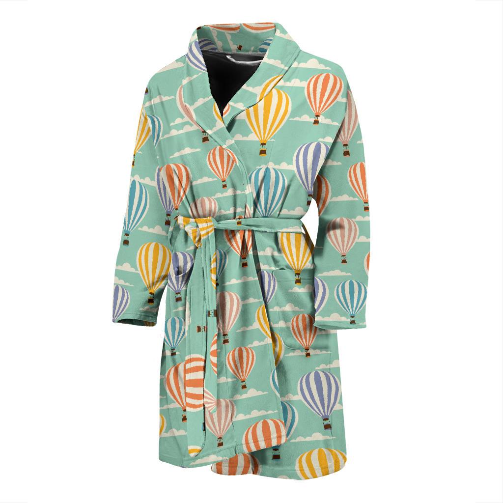 Ballon Pattern Print Design 01 Men Bathrobe-JORJUNE.COM