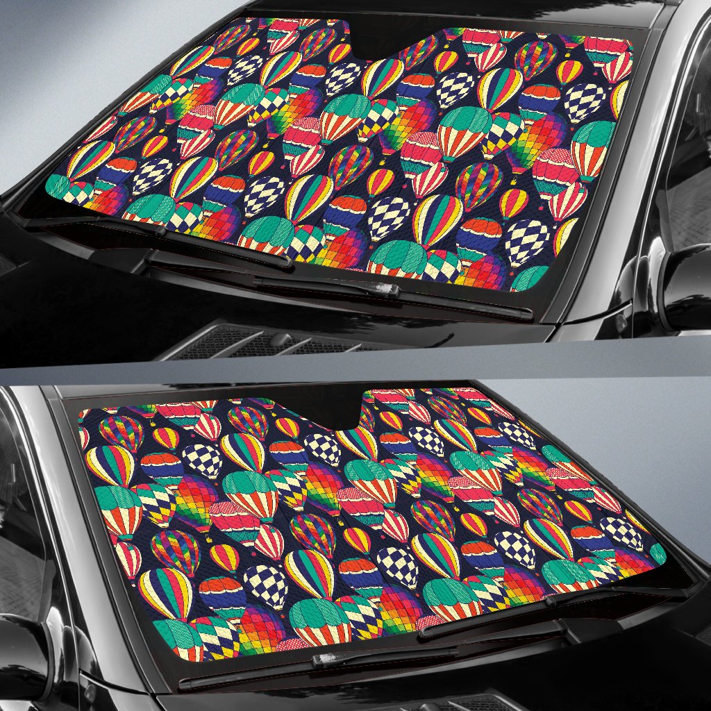 Ballon Pattern Print Design 02 Car Sun Shade-JORJUNE.COM