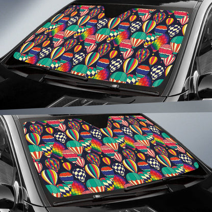 Ballon Pattern Print Design 02 Car Sun Shade-JORJUNE.COM