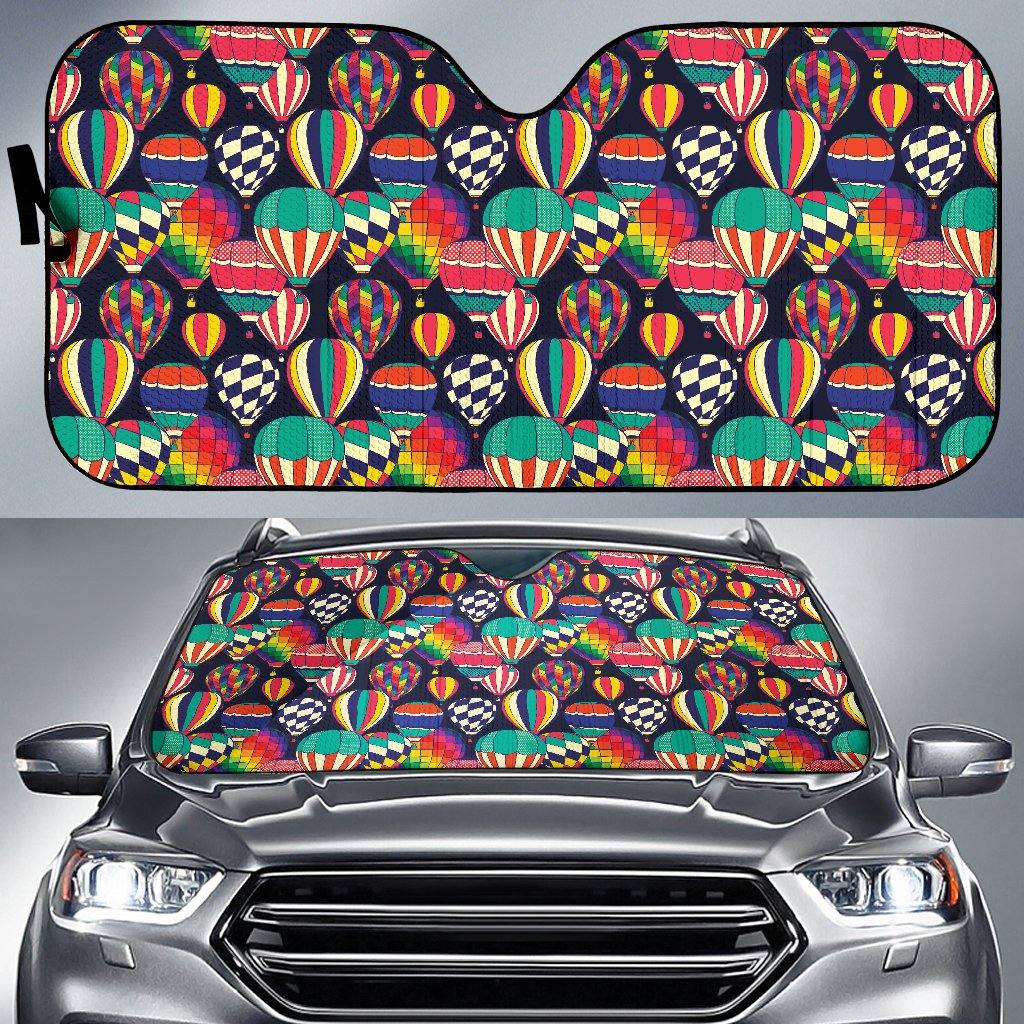 Ballon Pattern Print Design 02 Car Sun Shade-JORJUNE.COM