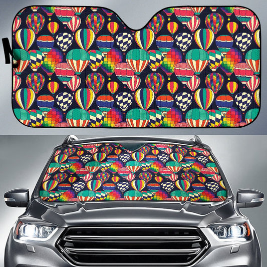 Ballon Pattern Print Design 02 Car Sun Shade-JORJUNE.COM