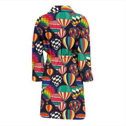 Ballon Pattern Print Design 02 Men Bathrobe-JORJUNE.COM