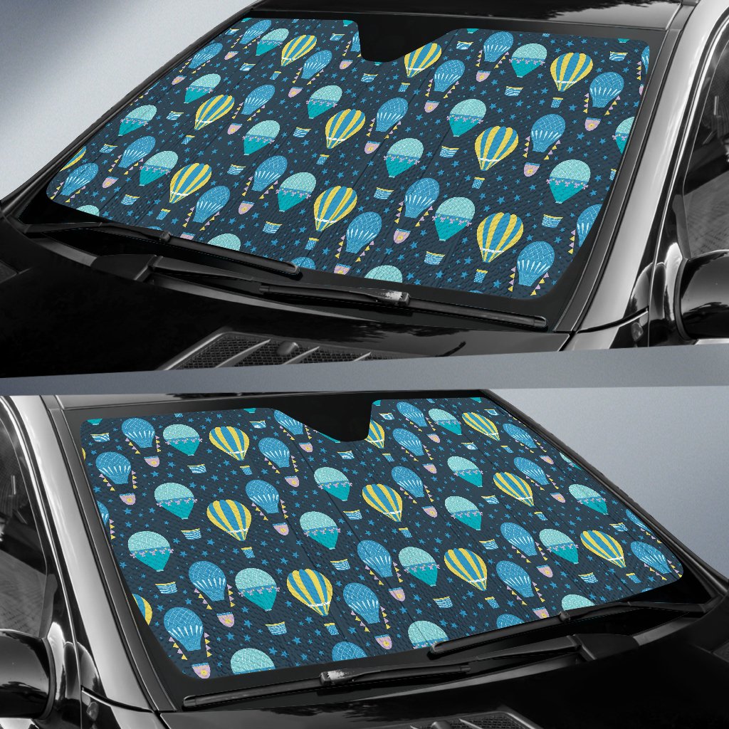Ballon Pattern Print Design 06 Car Sun Shade-JORJUNE.COM