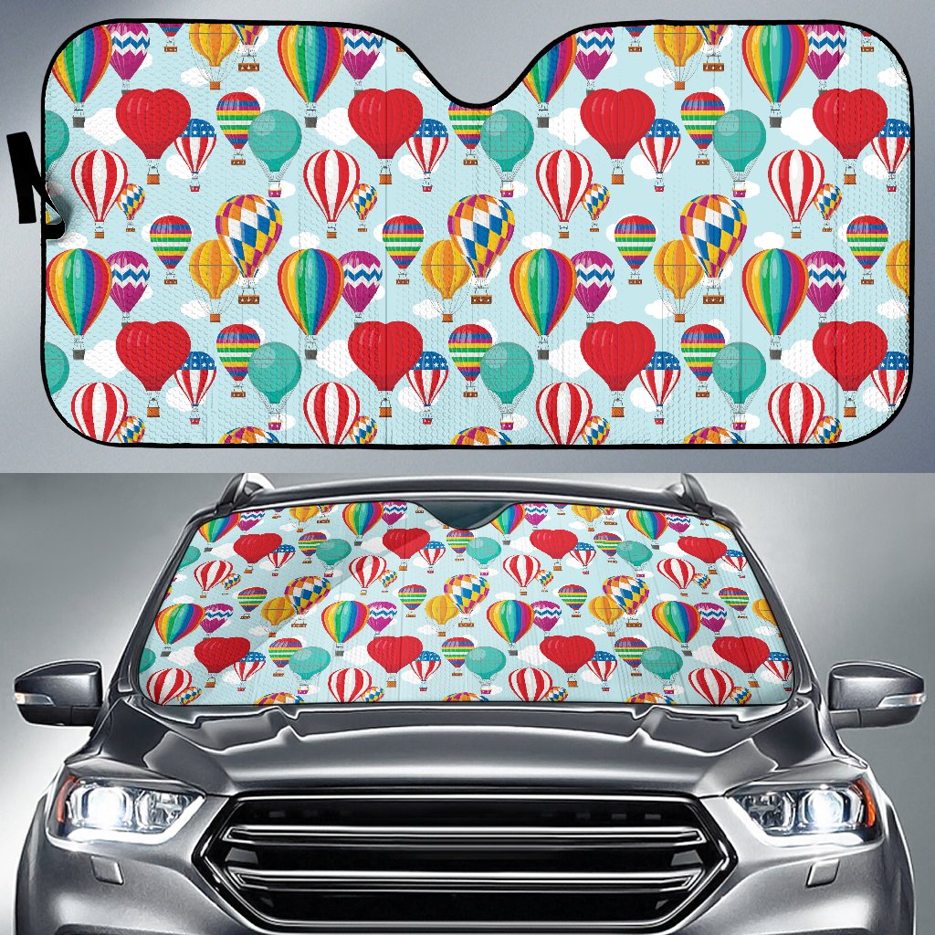 Ballon Pattern Print Design 07 Car Sun Shade-JORJUNE.COM