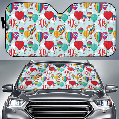 Ballon Pattern Print Design 07 Car Sun Shade-JORJUNE.COM