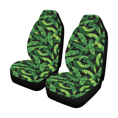 Banana Leaf Pattern Print Design 02 Car Seat Covers (Set of 2)-JORJUNE.COM