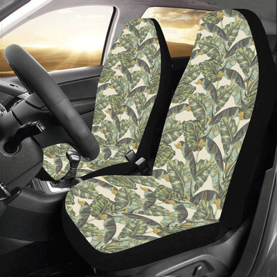 Banana Leaf Pattern Print Design 04 Car Seat Covers (Set of 2)-JORJUNE.COM