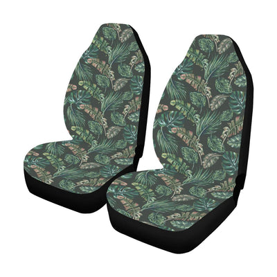 Banana Leaf Pattern Print Design 05 Car Seat Covers (Set of 2)-JORJUNE.COM