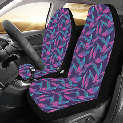 Banana Leaf Pattern Print Design 08 Car Seat Covers (Set of 2)-JORJUNE.COM