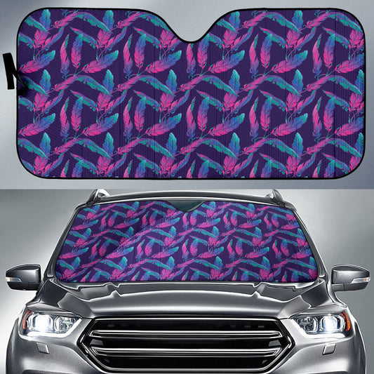 Banana Leaf Pattern Print Design 08 Car Sun Shade-JORJUNE.COM