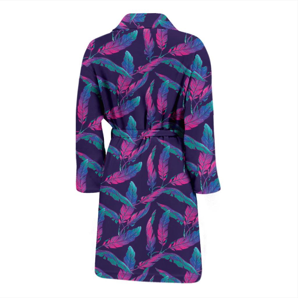 Banana Leaf Pattern Print Design 08 Men Bathrobe-JORJUNE.COM