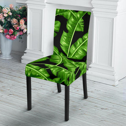 Banana Leaf Pattern Print Design BL01 Dining Chair Slipcover-JORJUNE.COM