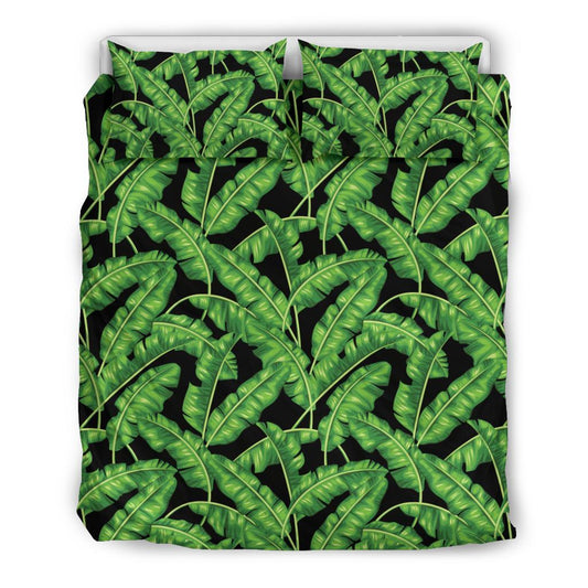 Banana Leaf Pattern Print Design BL01 Duvet Cover Bedding Set-JORJUNE.COM
