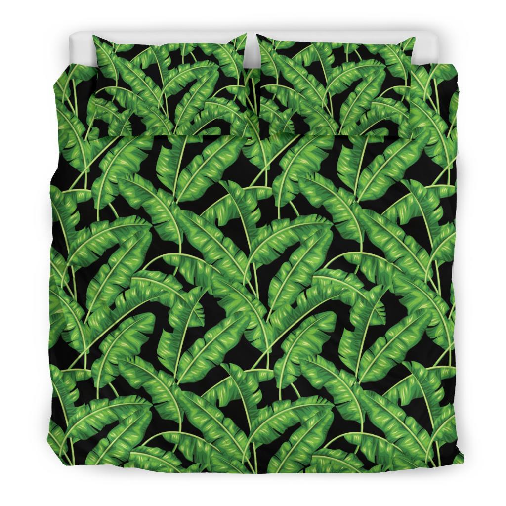 Banana Leaf Pattern Print Design BL01 Duvet Cover Bedding Set-JORJUNE.COM