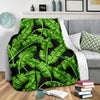 Banana Leaf Pattern Print Design BL01 Fleece Blankete