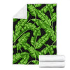 Banana Leaf Pattern Print Design BL01 Fleece Blankete