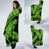 Banana Leaf Pattern Print Design BL01 Hooded Blanket-JORJUNE.COM