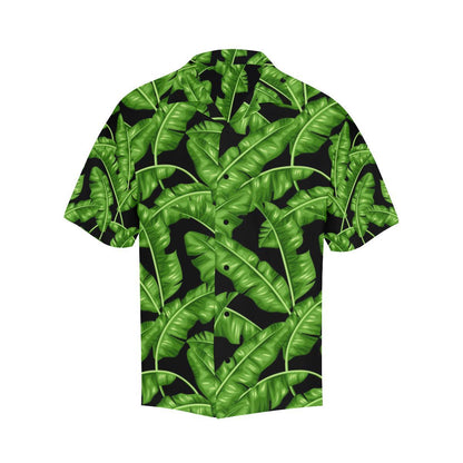 Banana Leaf Pattern Print Design BL01 Men Hawaiian Shirt-JorJune
