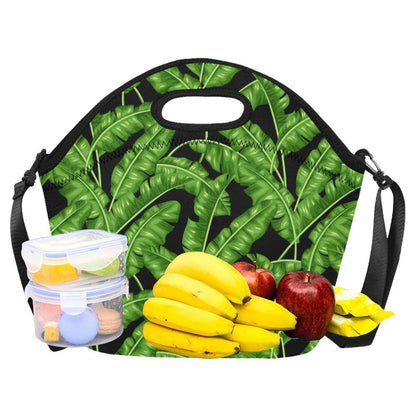 Banana Leaf Pattern Print Design BL01 Neoprene Lunch Bag-JorJune