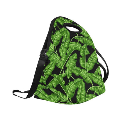 Banana Leaf Pattern Print Design BL01 Neoprene Lunch Bag-JorJune