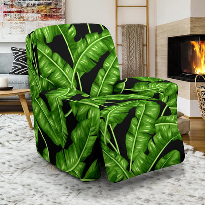Banana Leaf Pattern Print Design BL01 Recliner Slipcover-JORJUNE.COM