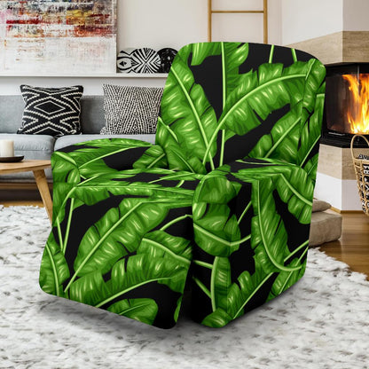 Banana Leaf Pattern Print Design BL01 Recliner Slipcover-JORJUNE.COM