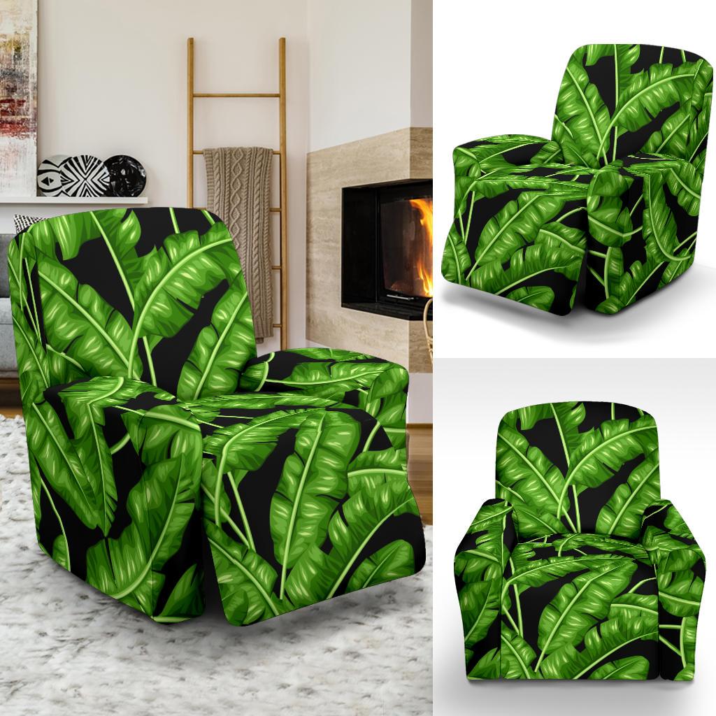 Banana Leaf Pattern Print Design BL01 Recliner Slipcover-JORJUNE.COM