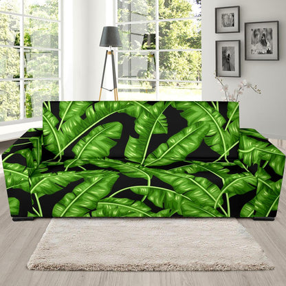 Banana Leaf Pattern Print Design BL01 Sofa Slipcover-JORJUNE.COM