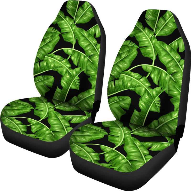 Banana Leaf Pattern Print Design BL01 Universal Fit Car Seat Covers