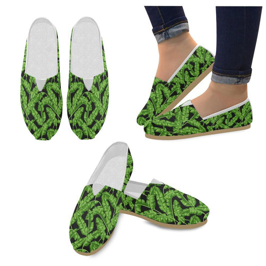 Banana Leaf Pattern Print Design BL01 Women Casual Shoes-JorJune.com