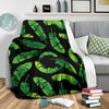 Banana Leaf Pattern Print Design BL02 Fleece Blankete