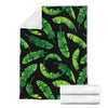 Banana Leaf Pattern Print Design BL02 Fleece Blankete