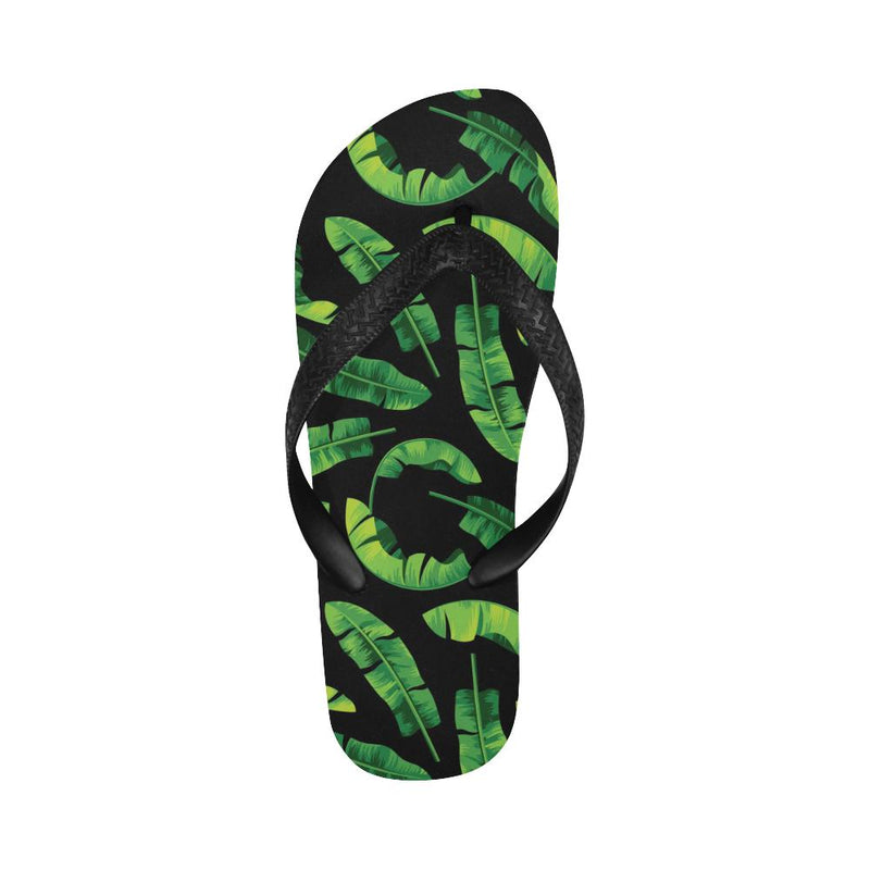 Banana Leaf Pattern Print Design BL02 Flip Flops-JorJune