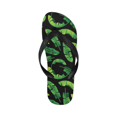 Banana Leaf Pattern Print Design BL02 Flip Flops-JorJune