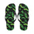 Banana Leaf Pattern Print Design BL02 Flip Flops-JorJune