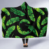 Banana Leaf Pattern Print Design BL02 Hooded Blanket-JORJUNE.COM