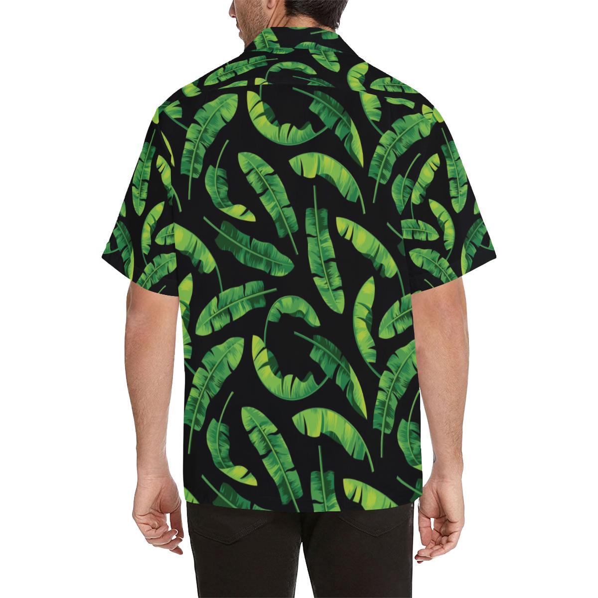 Banana Leaf Pattern Print Design BL02 Men Hawaiian Shirt-JorJune