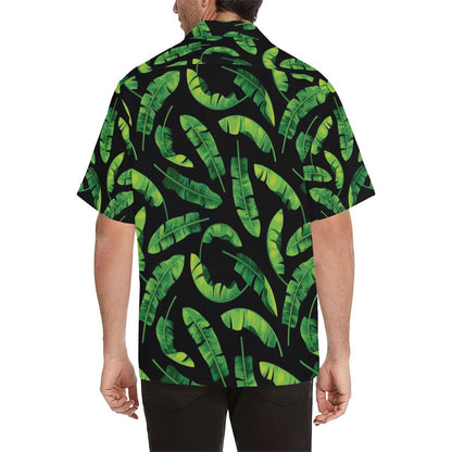 Banana Leaf Pattern Print Design BL02 Men Hawaiian Shirt-JorJune