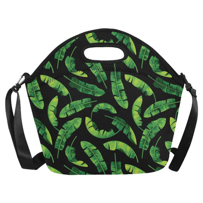 Banana Leaf Pattern Print Design BL02 Neoprene Lunch Bag-JorJune