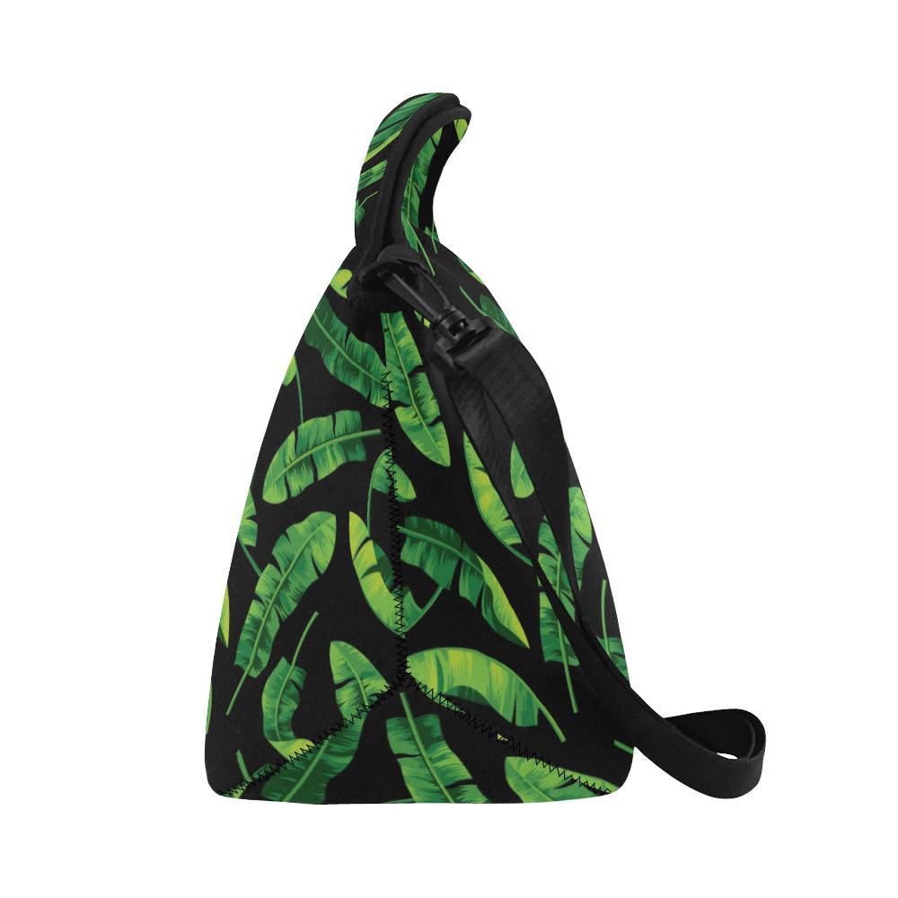 Banana Leaf Pattern Print Design BL02 Neoprene Lunch Bag-JorJune