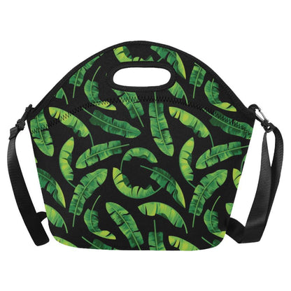Banana Leaf Pattern Print Design BL02 Neoprene Lunch Bag-JorJune