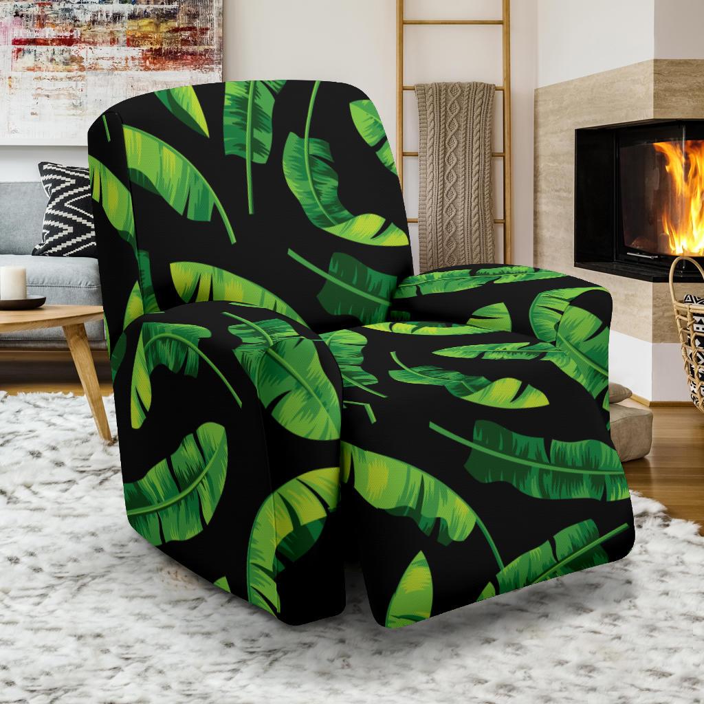 Banana Leaf Pattern Print Design BL02 Recliner Slipcover-JORJUNE.COM